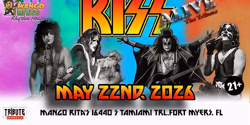KISS ALIVE - THE TRIBUTE at Mango Rita's Rhythm House. The Country's Premier KISS Tribute Act!!!