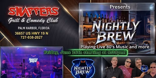Playing Live 80's Music and more at Snappers!