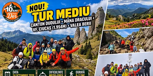 NOU!Tur mediu - Canton Dudului, M\u00e2na Dracului, Vf. Ciuca\u0219 (1.954m), Valea Berii