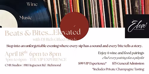 Beats & Bites Elevated - Wine Crawl