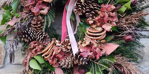 Christmas wreath making workshop Friday 28th sat 29th November 