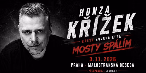 K\u0159est alba MOSTY SP\u00c1L\u00cdM \u2013 Honza K\u0159\u00ed\u017eek (Praha)