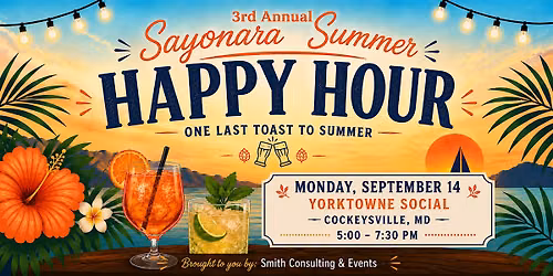 3rd Annual Sayonara Summer Happy Hour