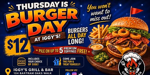 Burger Day @ Iggy\u2019s