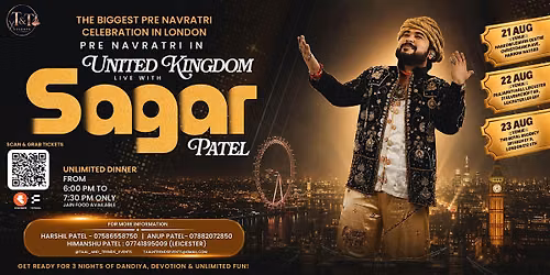 SAGAR PATEL- PRE NAVARATRI 2026 in LEICESTER