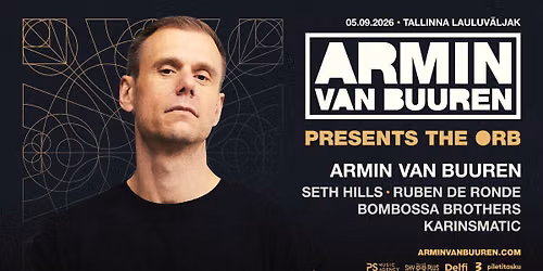 ARMIN VAN BUUREN - Tallinna Lauluv\u00e4ljak, 05.09.2026
