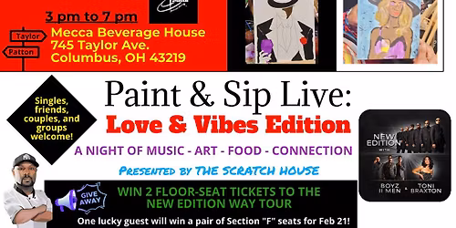 Paint & Sip Live: Love & Vibes Edition