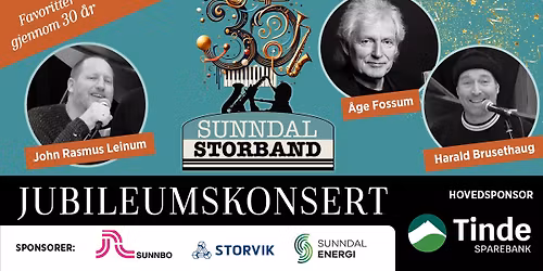 Jubileumskonsert - Sunndal Storband m/vokalister