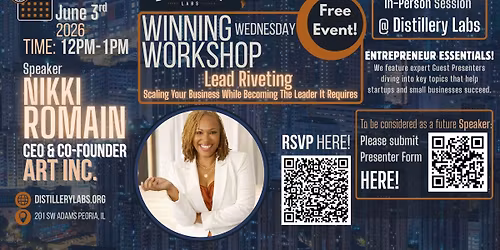 Winning Wednesday Workshop: Nikki Romain, CEO & Co-Founder of ART, Inc.