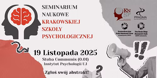 Seminarium Naukowe Krakowskiej Szko\u0142y Psychologicznej - edycja Listopadowa