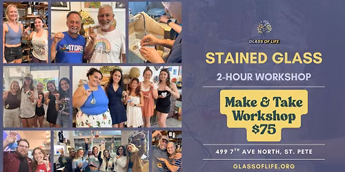 Stained Glass Make & Take Workshop | St. Pete Art Studio