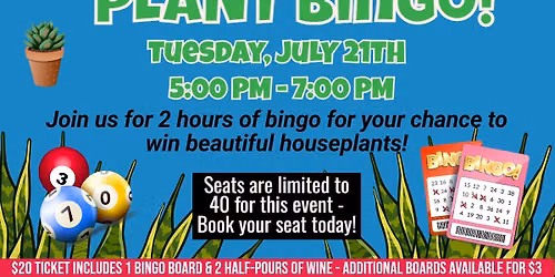 July PLANT BINGO