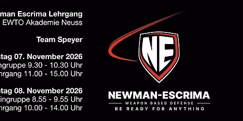 Newman Escrima Lehrgang mit Team Speyer