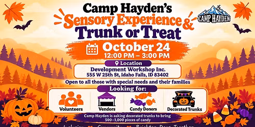 Camp Hayden's Sensory Experience & Trunk or Treat