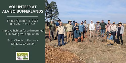 Volunteer Outdoors in Alviso at the Burrowing Owl Project (18+)