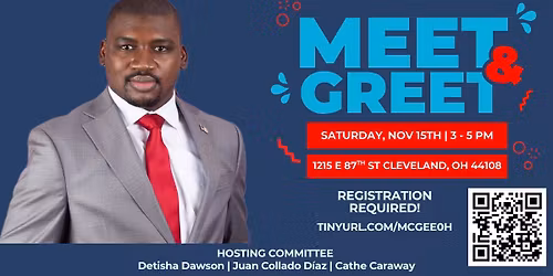 Meet & Greet with Tawayne McGee Candidate for Ohio State Rep