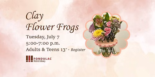 Clay Flower Frogs