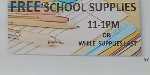 Flea Market and School Supply Giveaway