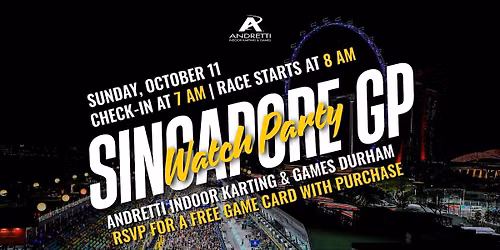 Andretti Durham Singapore Grand Prix Watch Party W\/ Bingo!