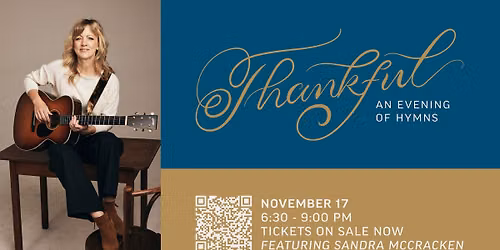 Thankful: An Evening of Hymns featuring Sandra McCracken