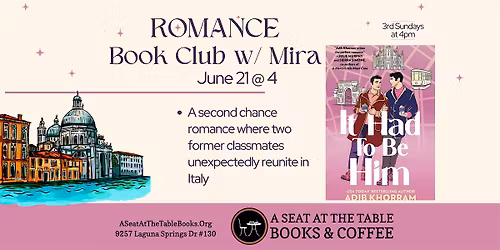 Romance Book Club w\/ Mira: It Had to Be Him