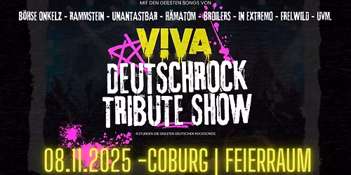 VIVA | 08.11.2025 | Coburg \/\/ Feierraum | Deutschrock Tribute Show