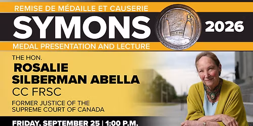 2026 Symons Presentation Lecture and Lecture