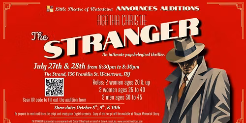 Auditions for The Stranger by Agatha Christie