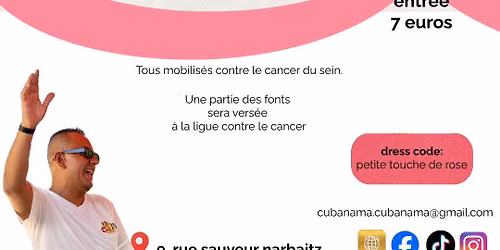 SOIR\u00c9E SALSA\/BACHATA\/ REGGAETON OCTOBRE ROSE 