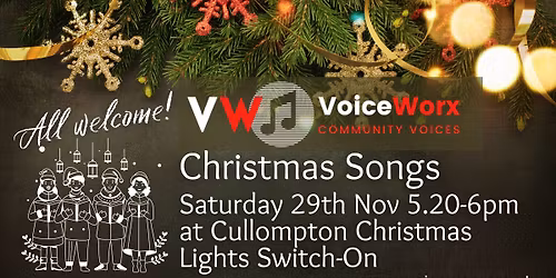 VoiceWorx at Cullompton Christmas Lights 
