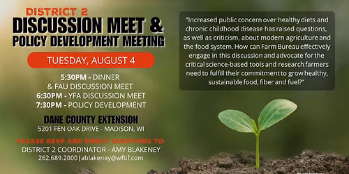 District 2 Discussion Meet & Policy Development Meeting