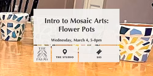 Intro to Mosaic Art: Flower Pots