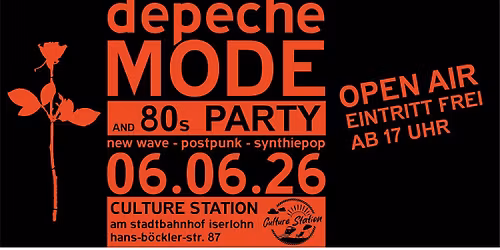 DEPECHE MODE AND 80s PARTY - OPEN AIR