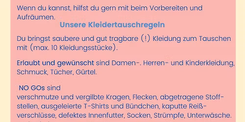 Kleidertausch AWO Margaretentreff