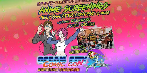 Anime Screenings + Ugly Sweater Contest @ OC Comic Con (MD) 2025