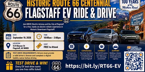 Historic Route 66 Centennial Flagstaff EV Ride & Drive