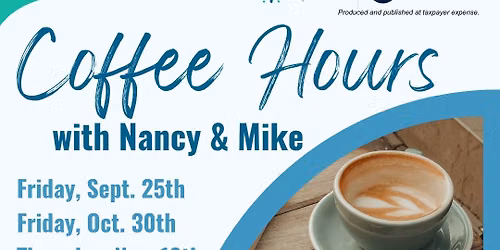 RSVP Coffee Hours with Nancy and Mike (Retired Seniors Volunteer Program)
