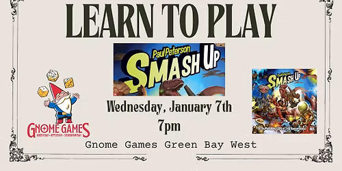 Learn to Play with the Gnomes: Smash Up