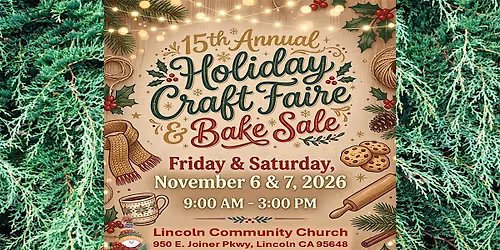 15th Annual Holiday Craft Faire and Bake Sale