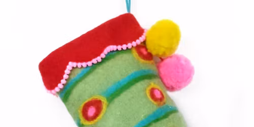 Wet Felted Christmas Stockings