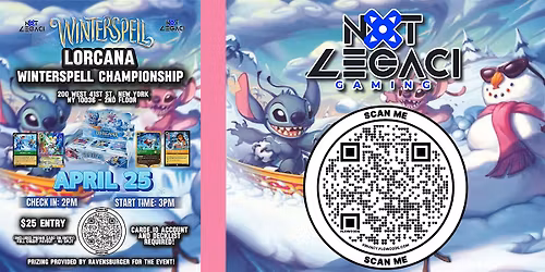 Nxt  Legaci Gaming Presents| Lorcana: WInter Spell Set Championships