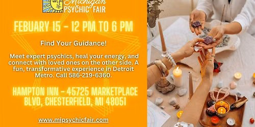 Michigan Psychic at the Hamilton Inn in Chesterfield, MI