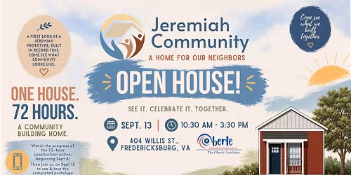 Open House - Jeremiah Community prototype 