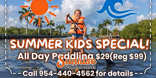 Kids Simmertime Paddle Board & Kayak Adventures