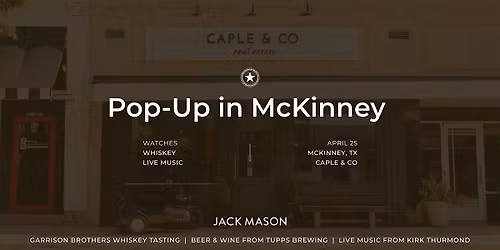 Jack Mason Pop-Up in Mckinney