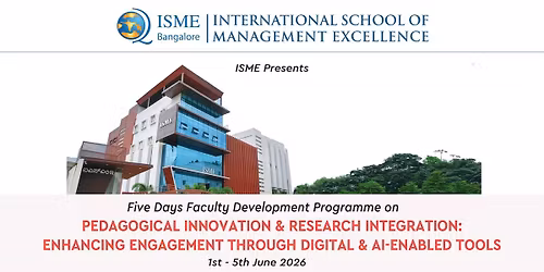 Faculty Development Programme @ ISME Bangalore