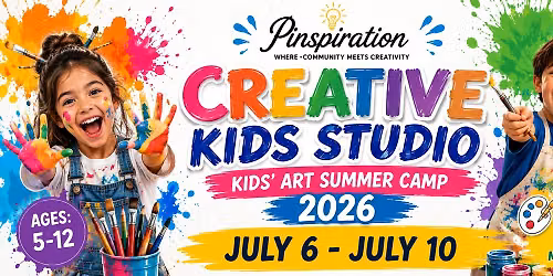 July 6\u201310 | Creative Kids Studio \u2013 Kids\u2019 Art Summer Camp 2026 (Full Day \/ Half Day Options)