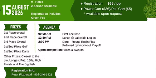 2026 Lakeside Annual Golf and Dart