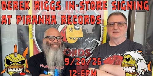 Derek Riggs in-store signing