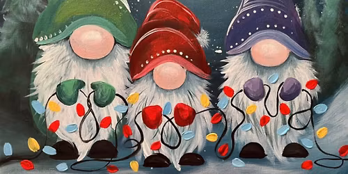 Paint the fab 'We three Gonks' at The Castle in Farnham